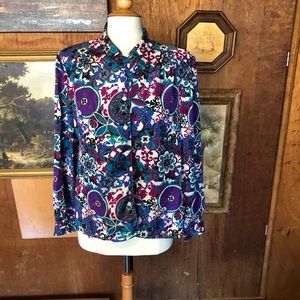 Jewel-tone blouse